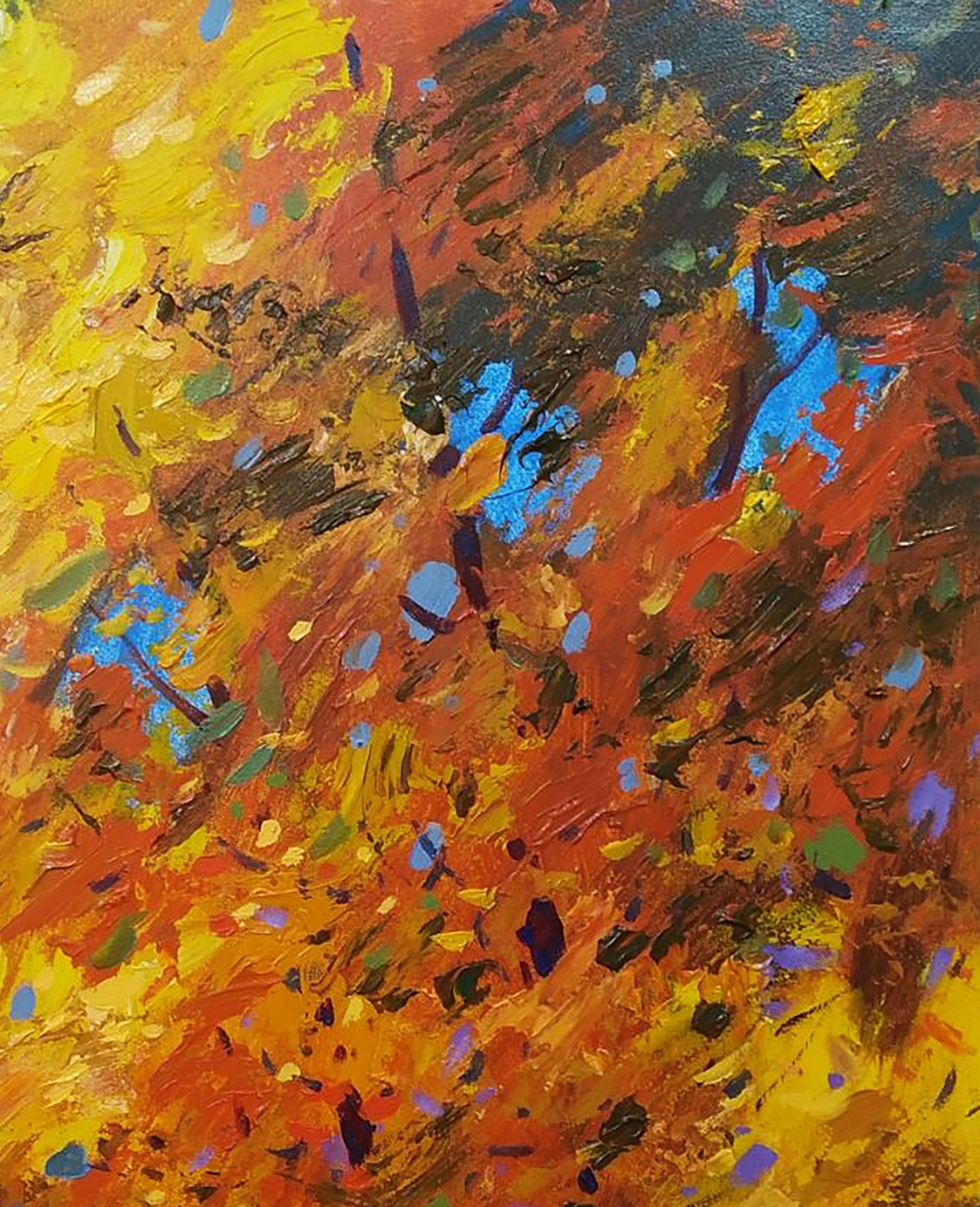 Acrylic painting Sunny autumn Serhii Kachyn - 3