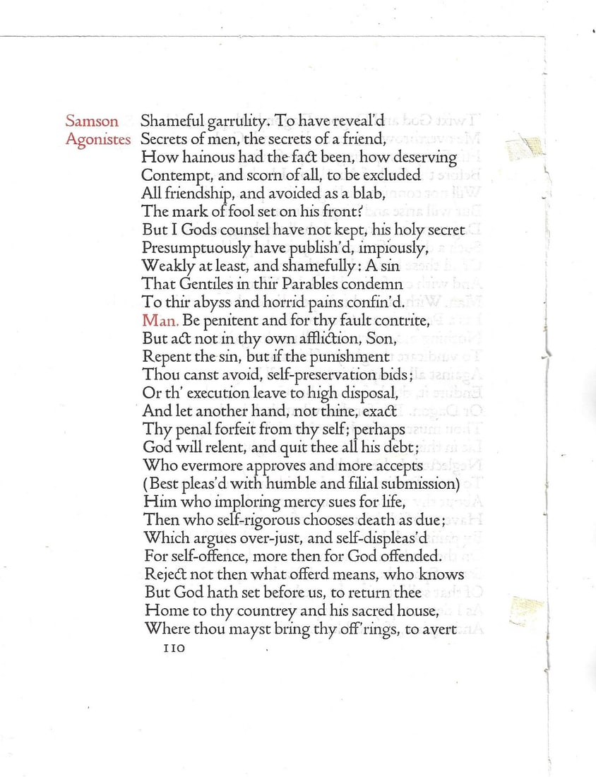 1905 Leaf Doves Press Milton Samson Agonistes (1 of 3)