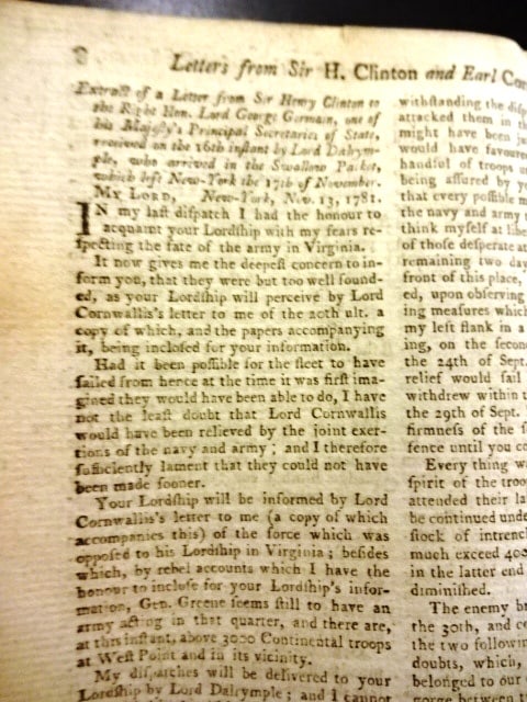 1782 Magazine Cornwallis Surrender Revolutionary War - 2