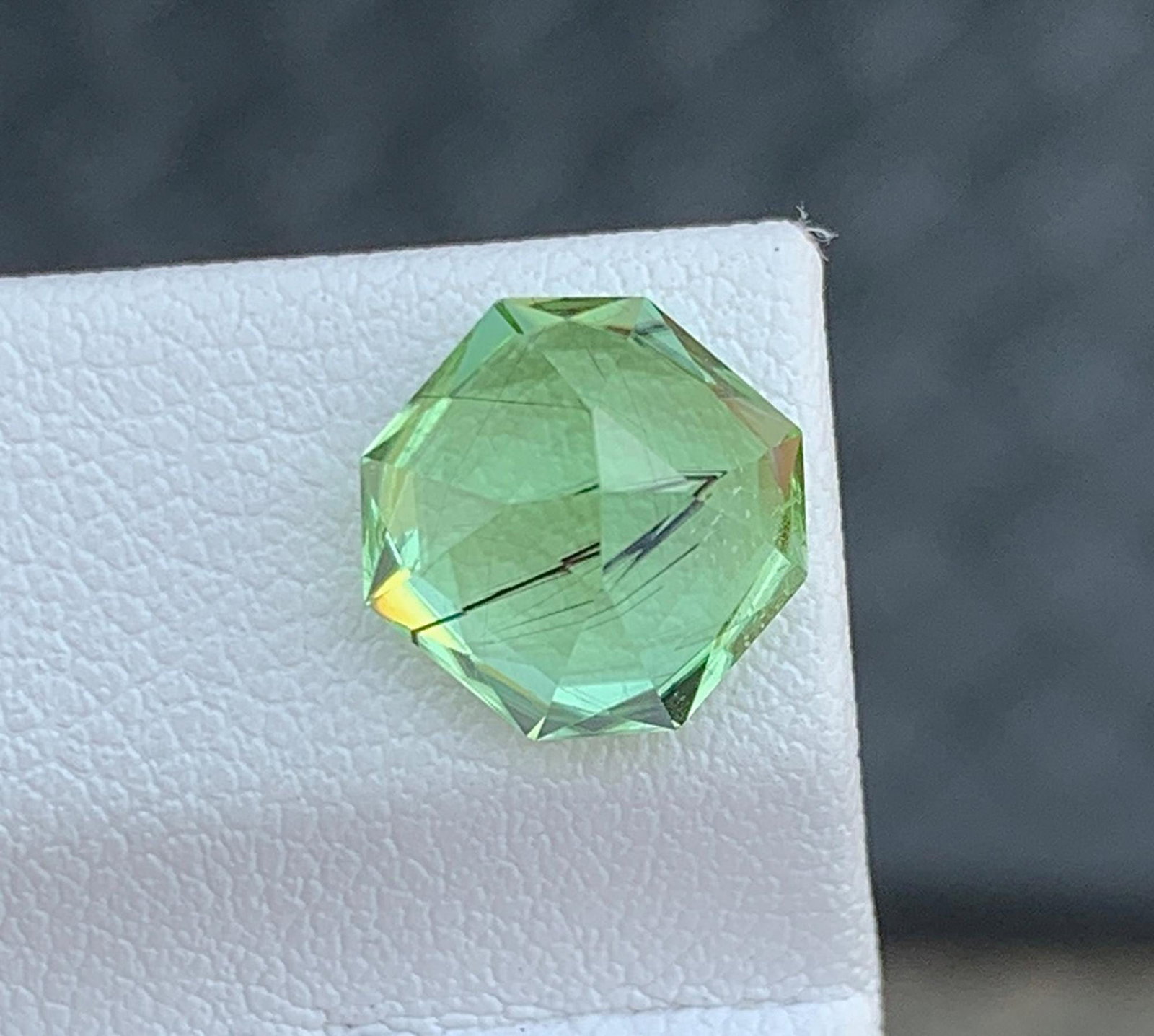 Natural Rutile Peridot Gemstone: 3.55 Carat August Birthstone Pakistan Origin (1 of 6)