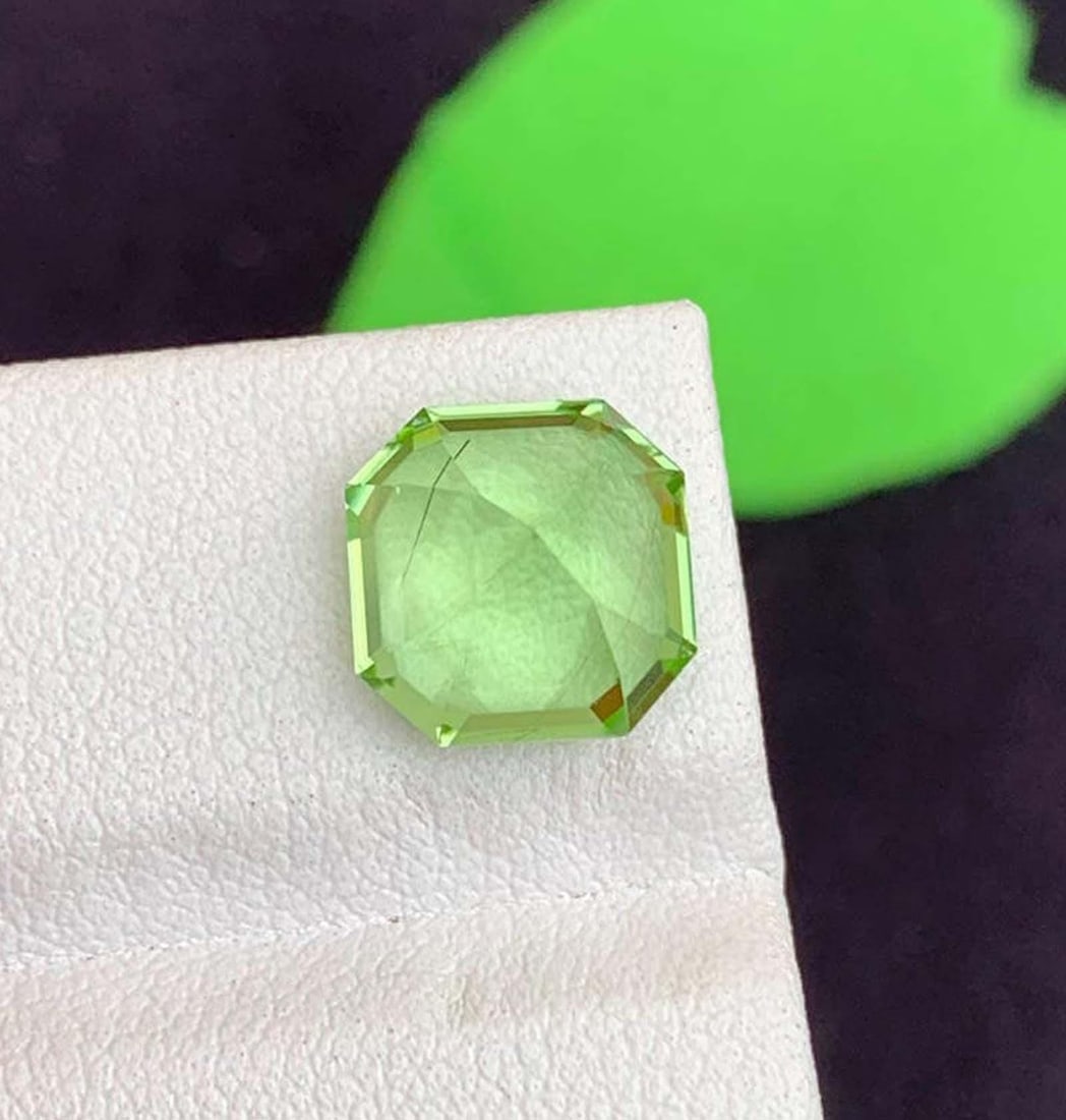 Natural Rutile Peridot Gemstones, Fancy Asscher Cut Peridot Loose Gemstone From Pakistan, August: Title: Natural Rutile Peridot Gemstones, Fancy Asscher Cut Peridot Loose Gemstone From Pakistan, August BirthstoneDescription: Highlights Supplies for making crafts Materials: