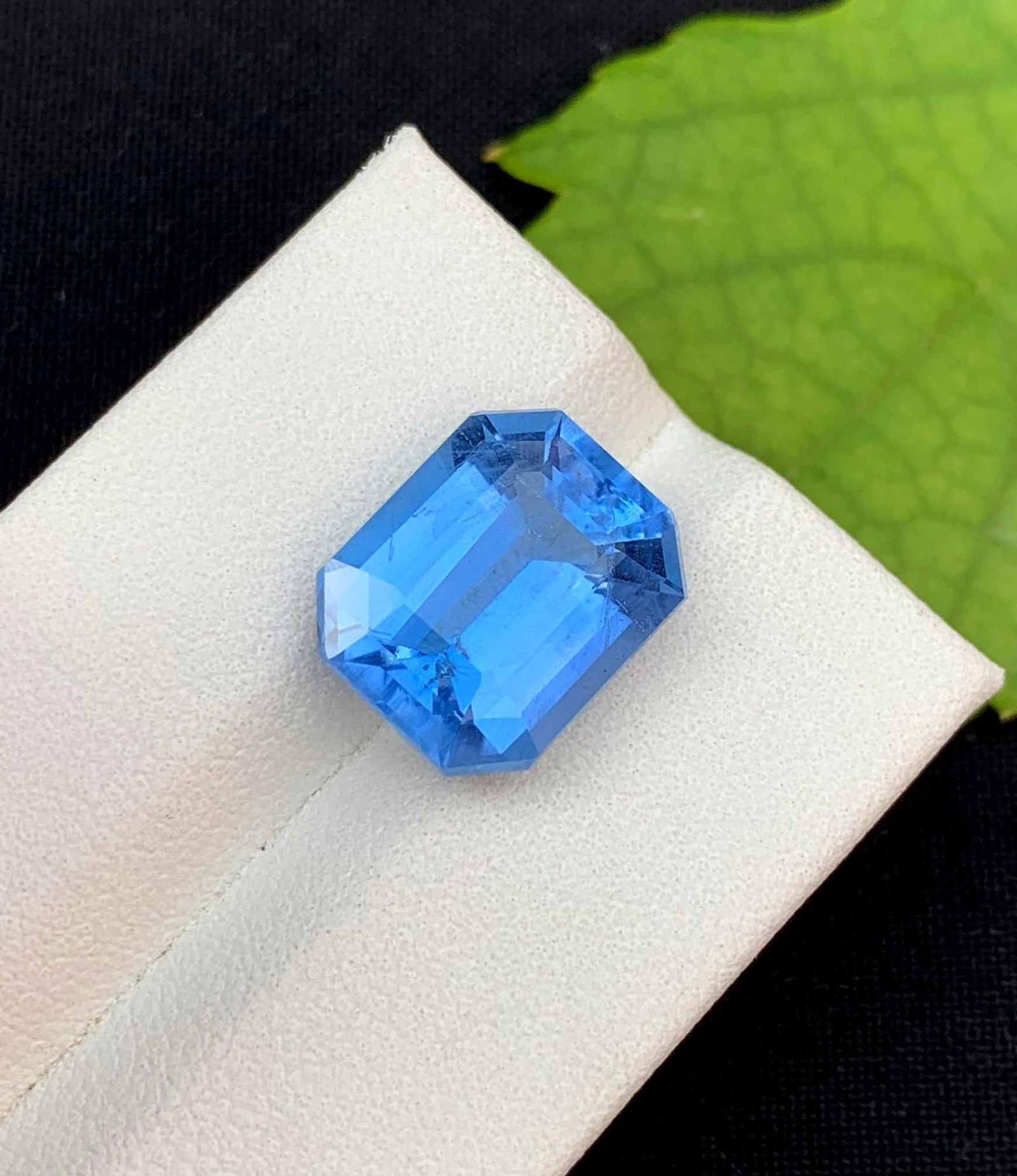 Santa Maria Aquamarine Gemstone: Emerald Cut Beryl, March Birthstone (1 of 3)