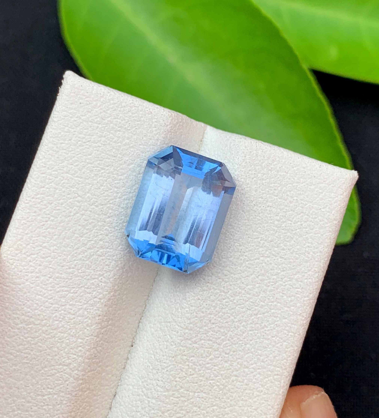 Santa Maria Aquamarine Gemstone: Emerald Cut Beryl, March Birthstone (5.10 Carats) - 2