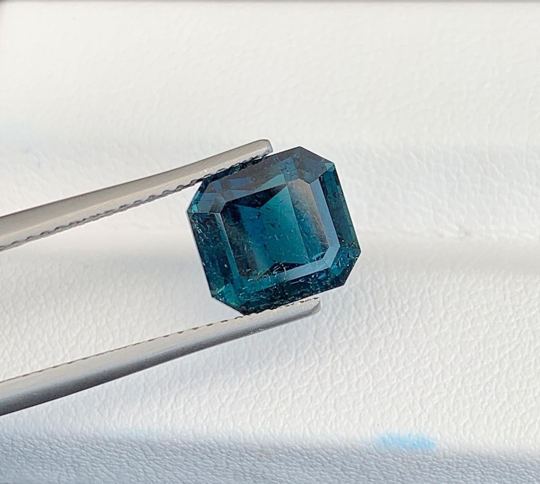 Ink Blue Tourmaline Gemstone: Natural October Birthstone, Afghanistan (4.80 CT) - 4