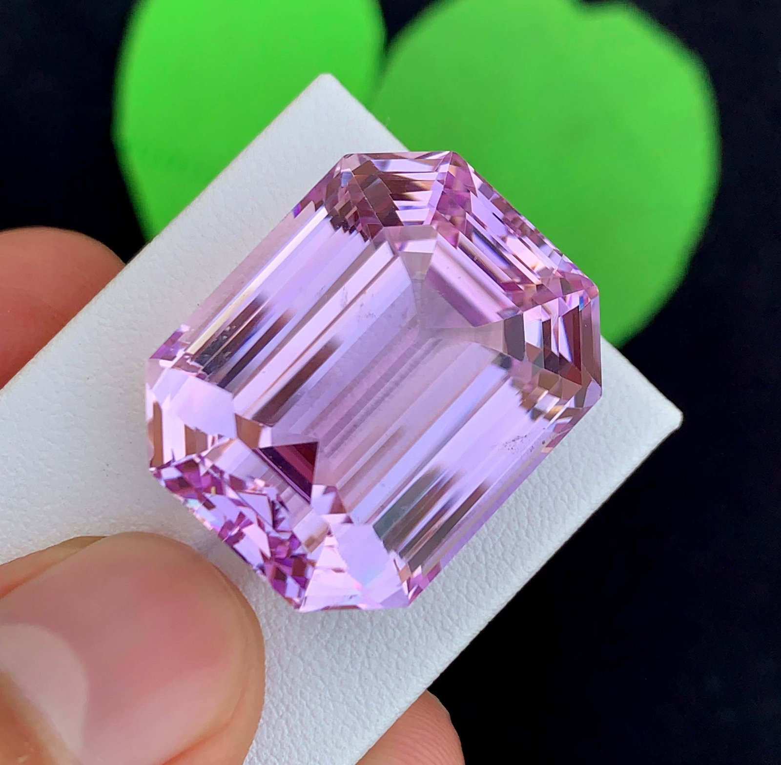 72.82 Carat Pink Kunzite Gemstone: Emerald Cut November Birthstone (1 of 5)