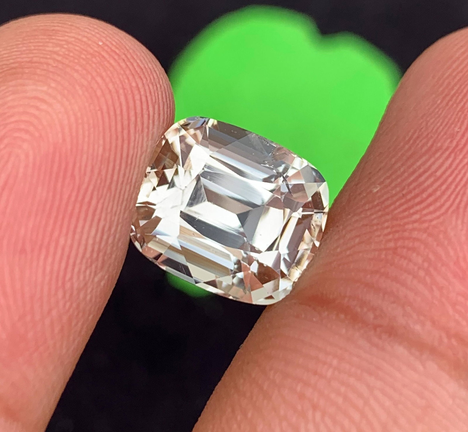 Natural Imperial Topaz Gemstone: 10.79 Carat Golden Yellow Cushion Cut (1 of 6)