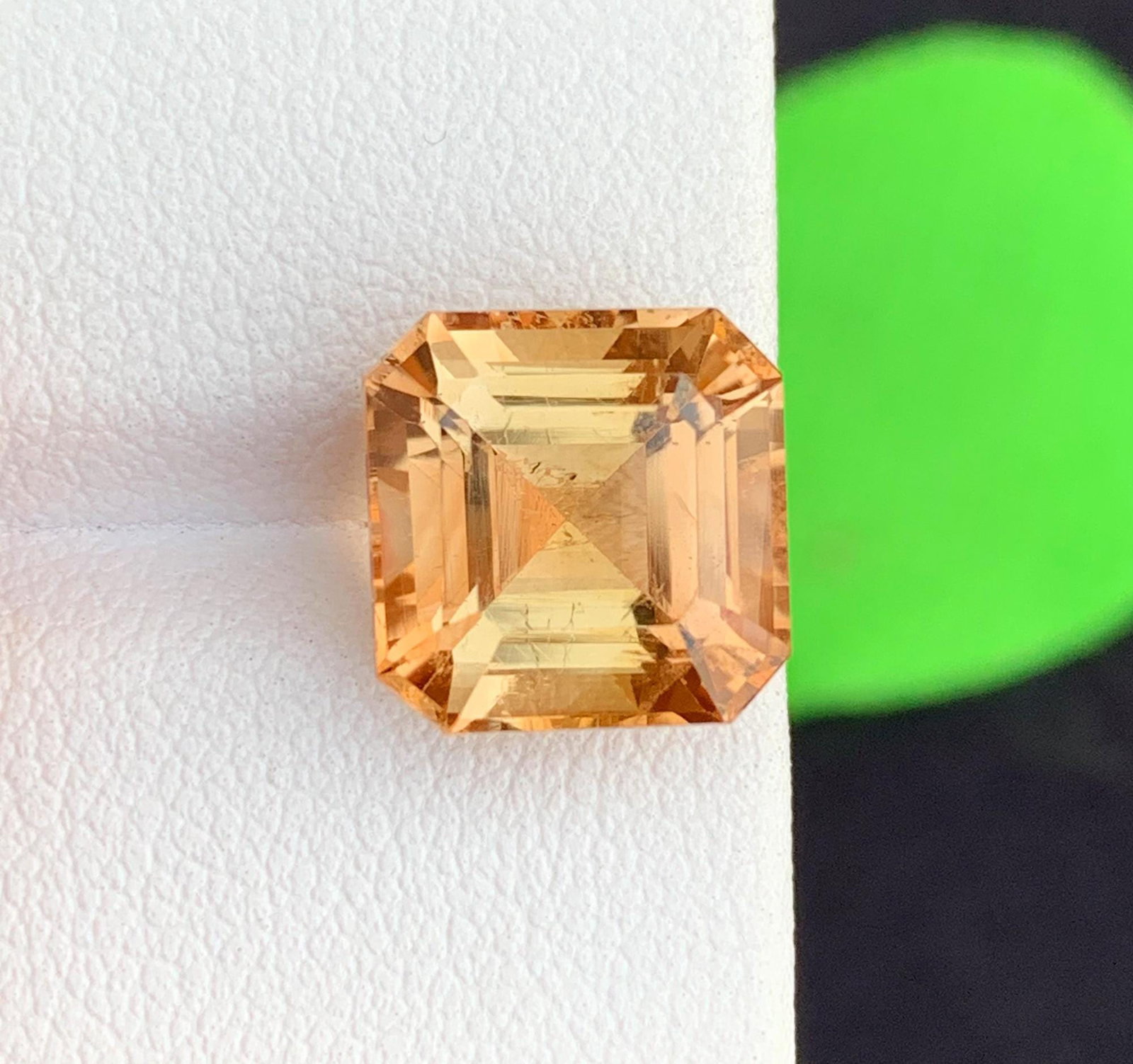 Natural Imperial Topaz Gemstone: Golden Asscher Cut, 7.20 Carats - 5