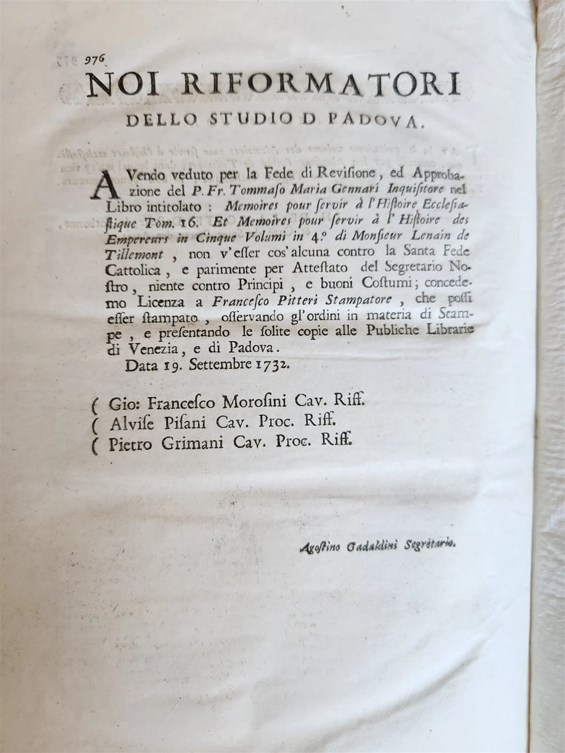 1732 ECCLESIASTICAL HISTORY 2 VELLUM BOUND VOLUMES antique - 7