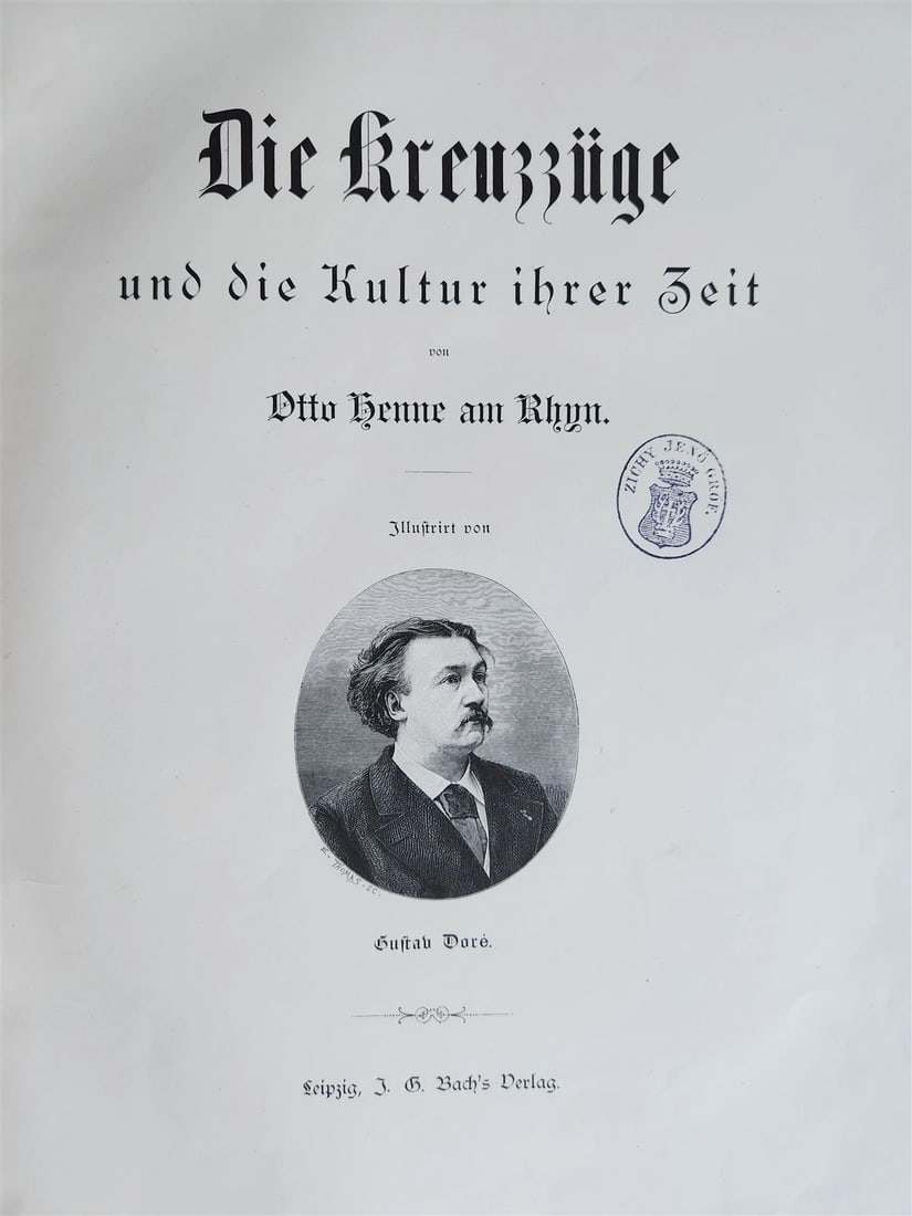 1880s CRUSADES CULTURE of THEIR TIME antique GUSTAVE DORE ILLUSTRATED FOLIO - 2