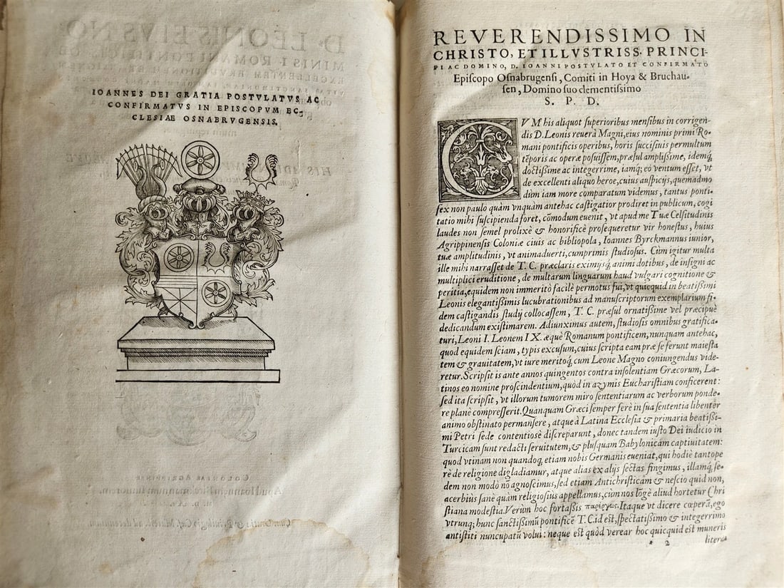 1561 D. LEONIS EIVS NOMINIS I. ROMANI PONTIFICIS antique 16th CENTURY - 4