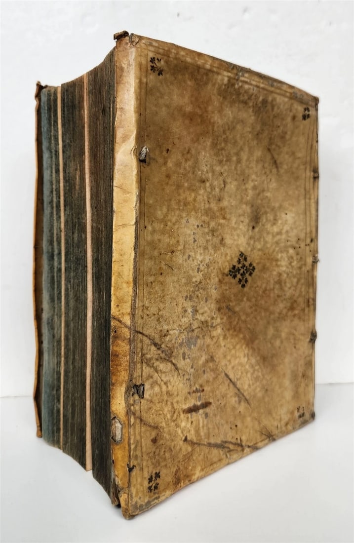 1603 ECCLESIASTICAL HISTORY by LUCAS OSIANDER antique DATED VELLUM BINDING - 3