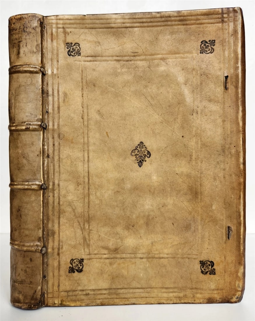 1603 ECCLESIASTICAL HISTORY by LUCAS OSIANDER antique DATED VELLUM BINDING - 6