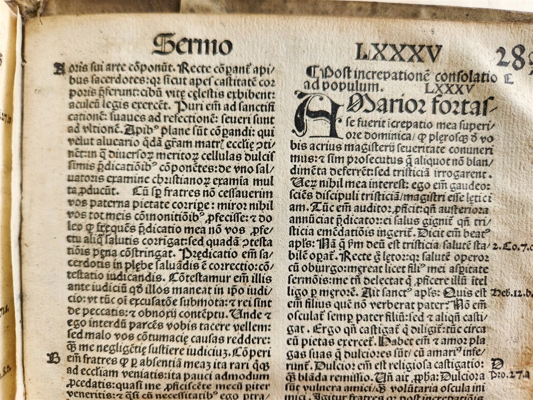 1506 POST-INCUNABULA ST.AMBROSE of MILAN antique OMNIA OPERA v. III - 15