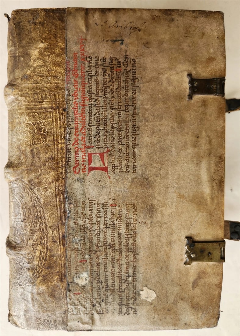 1506 POST-INCUNABULA ST.AMBROSE of MILAN antique OMNIA OPERA v. III - 5