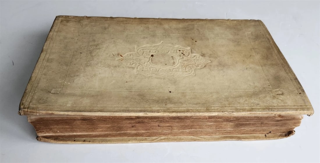 1724 BIBLE COMMENTARIES by Campegii VITRINGA antique VELLUM BOUND FOLIO part I - 2