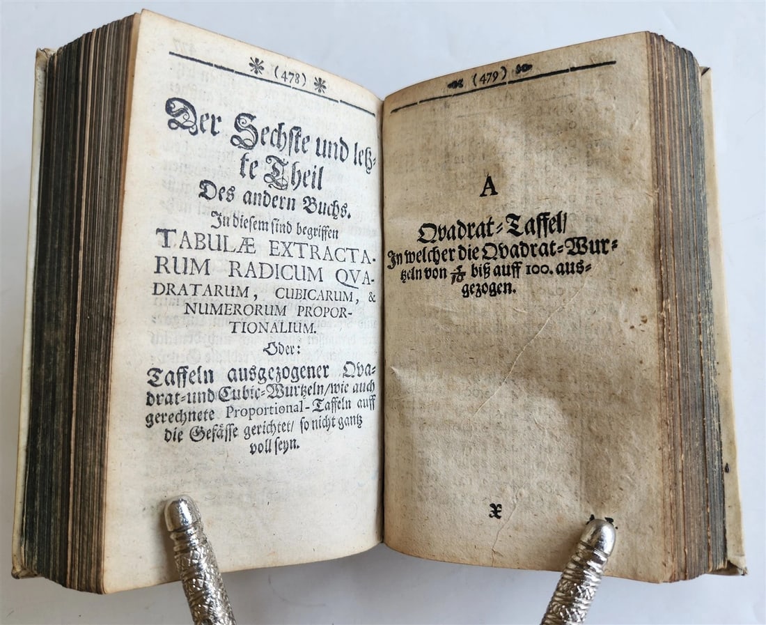 1712 GEOMETRY ILLUSTRATED antique in GERMAN vellum bound - 13