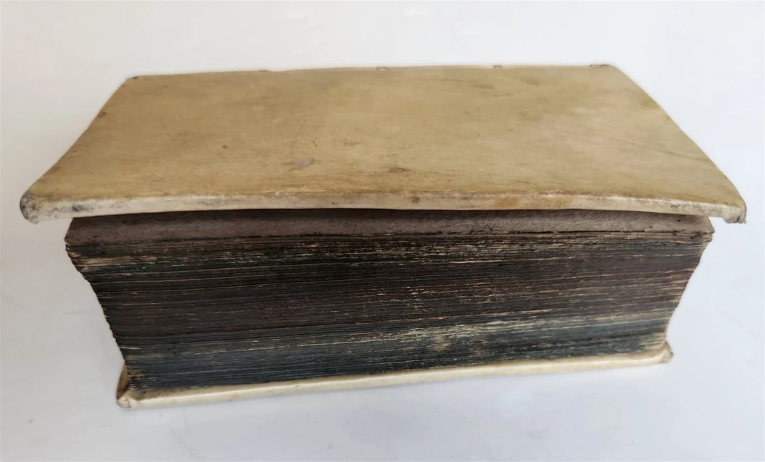 1712 GEOMETRY ILLUSTRATED antique in GERMAN vellum bound - 3