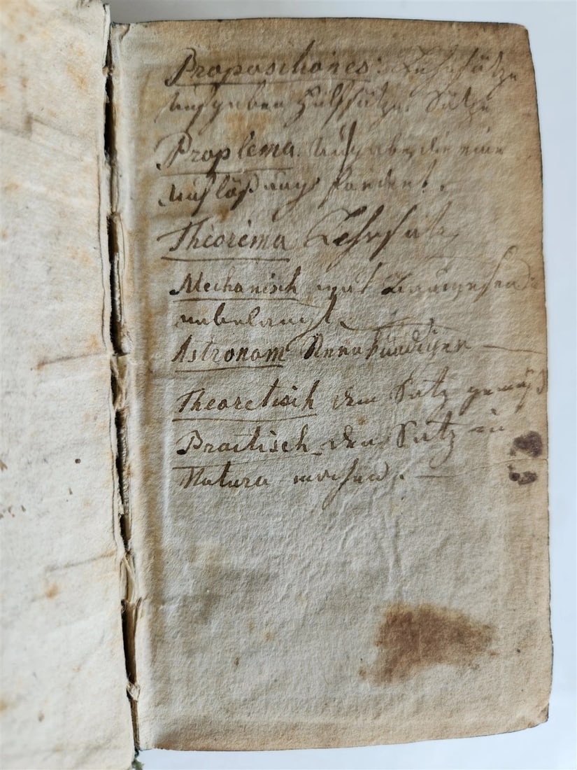 1712 GEOMETRY ILLUSTRATED antique in GERMAN vellum bound - 5