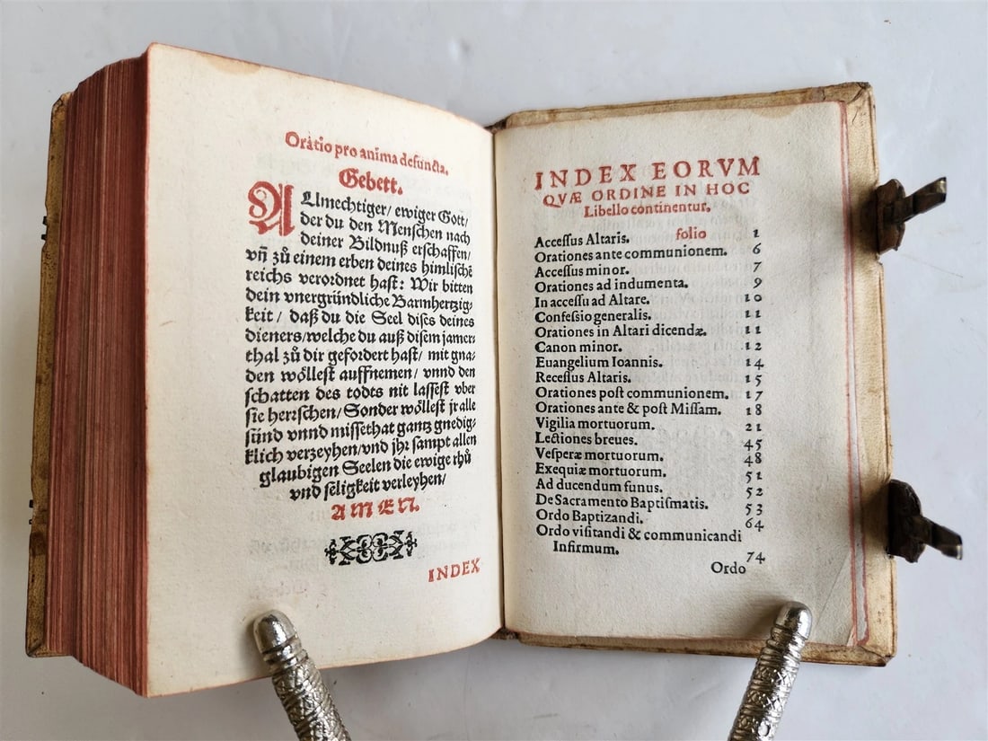 1587 CANON LAW in LATIN by Urban von Trenbach antique PIGSKIN BINDING - 14