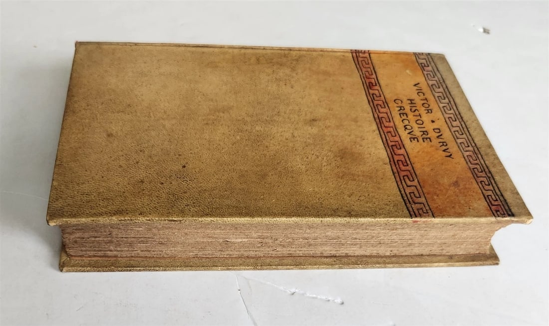 1876 HISTORY of GREECE antique VELLUM BOUND illustrated HISTOIRE CRECQUE - 2