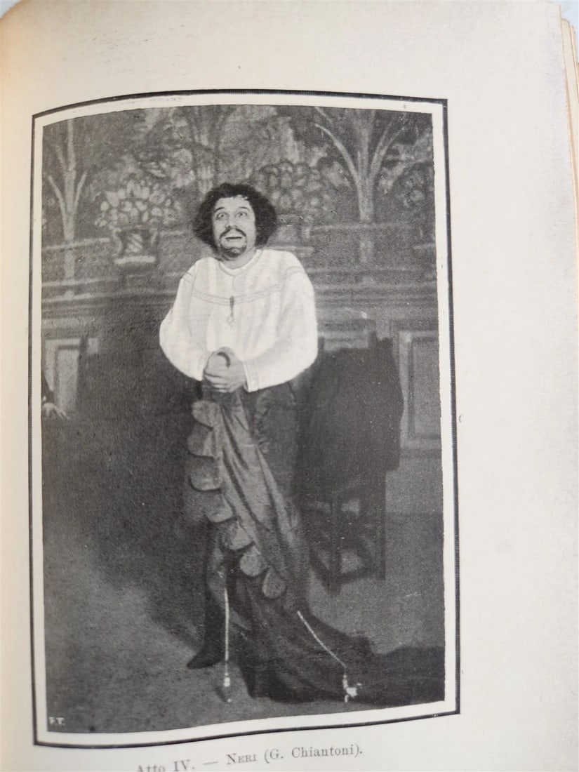 1910 LA MASCHERA di BRUTO antique poetry theatre VELLUM BOUND illustrated - 14