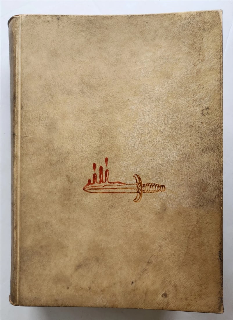 1910 LA MASCHERA di BRUTO antique poetry theatre VELLUM BOUND illustrated - 3