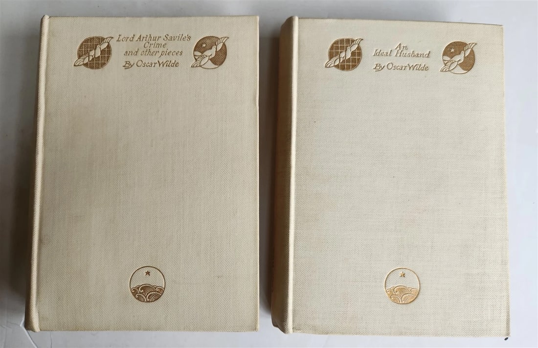 1908 OSCAR WILDE 2 volumes ANTIQUE limited edition VELLUM bound - 2