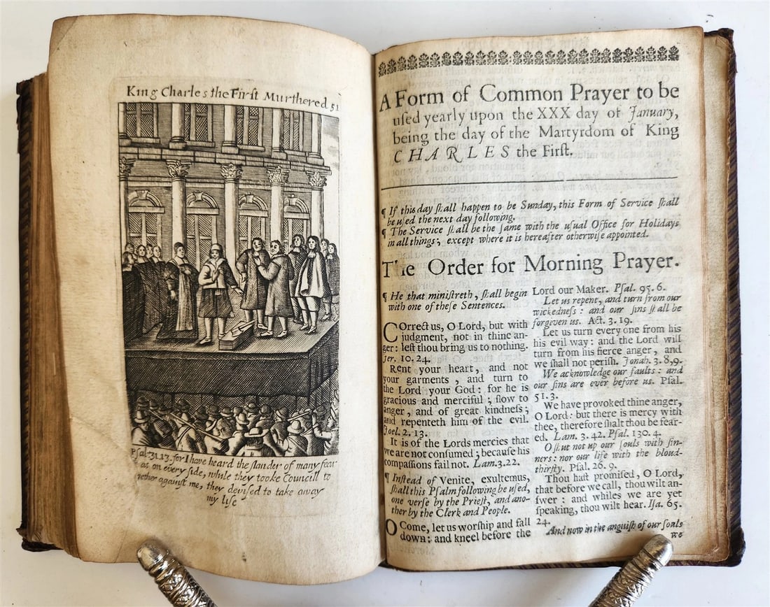 1680 BOOK OF COMMON PRAYER fully illustrated ANTIQUE in ENGLISH - 6