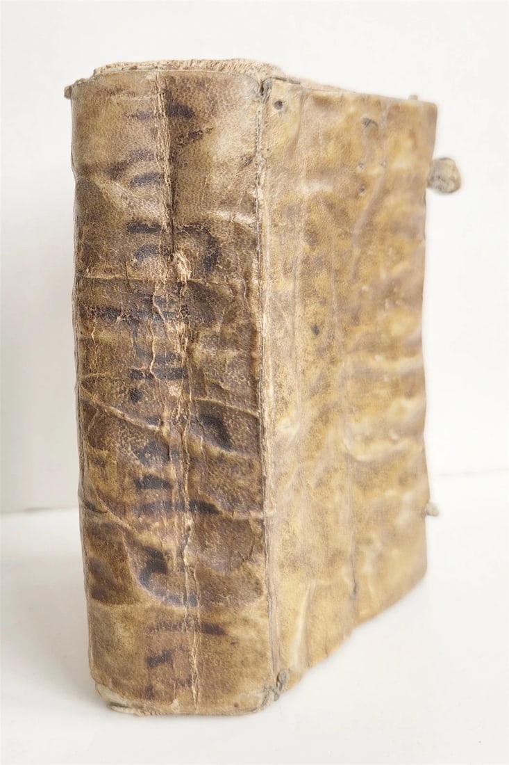 1585 AESOP fully illustrated ANTIQUE 16th century emblemata VELLUM BINDING rare - 2