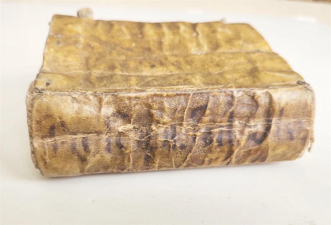 1585 AESOP fully illustrated ANTIQUE 16th century emblemata VELLUM BINDING rare - 4