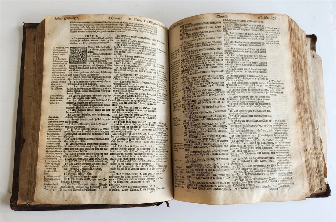 1607 BREECHES BIBLE in ENGLISH antique 17th CENTURY - 13