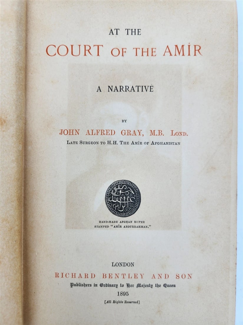 1895 AT THE COURT OF AMIR by JOHN GRAY antique AFGHANISTAN illustrated - 3