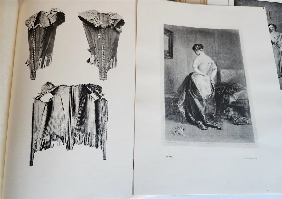 1933 THE CORSET in ART & CUSTOMS 13th-20th century ANTIQUE illustrated FOLIO - 10