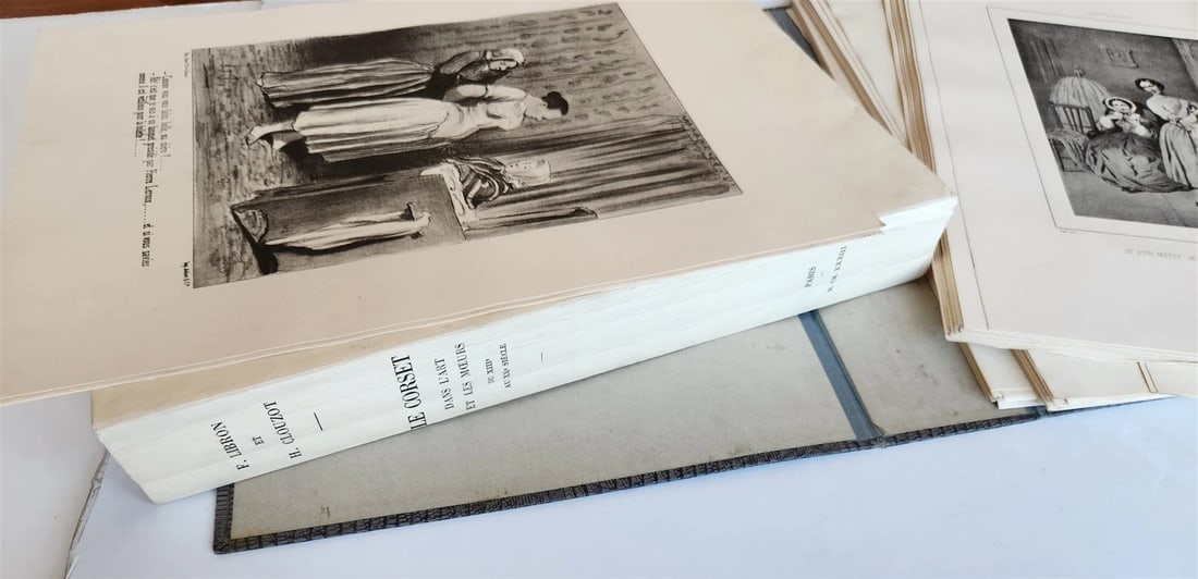 1933 THE CORSET in ART & CUSTOMS 13th-20th century ANTIQUE illustrated FOLIO - 2