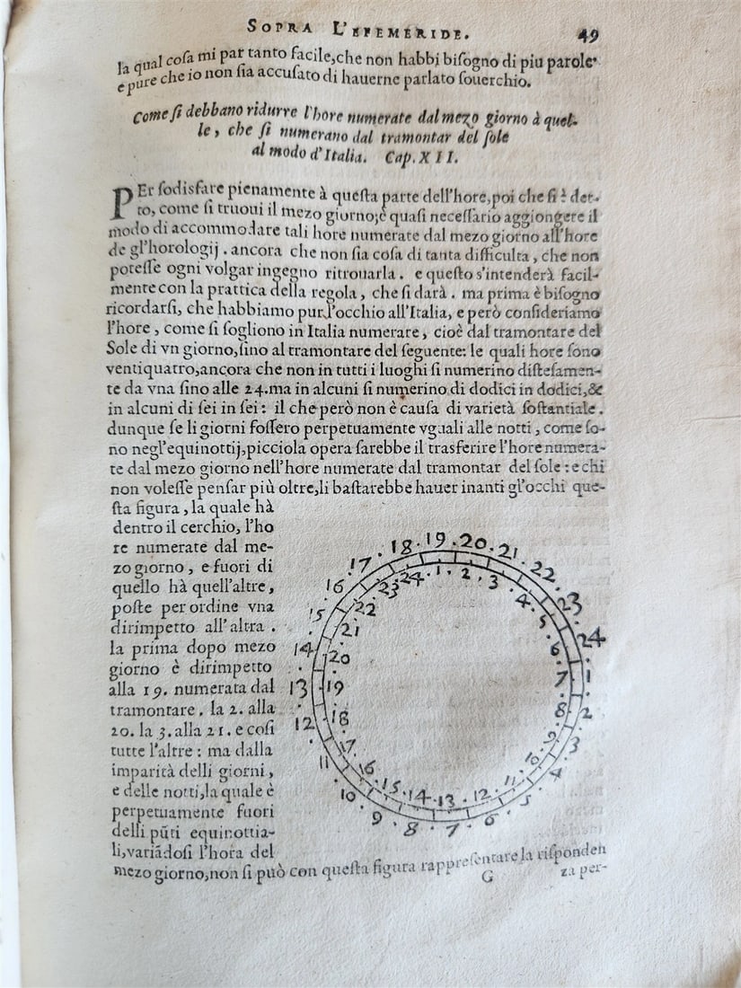 1588 ASTRONOMY & ASTROLOGY Almanac o Vero Efemeridi de Pianeti antique RARE - 6