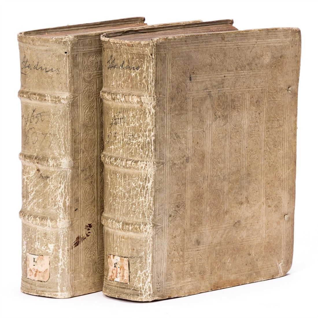 1581 ASTROLOGY & ASTRONOMY Ephemerides Johannes Stadius ANTIQUE 2 PIGSKIN VOLS (1 of 20)