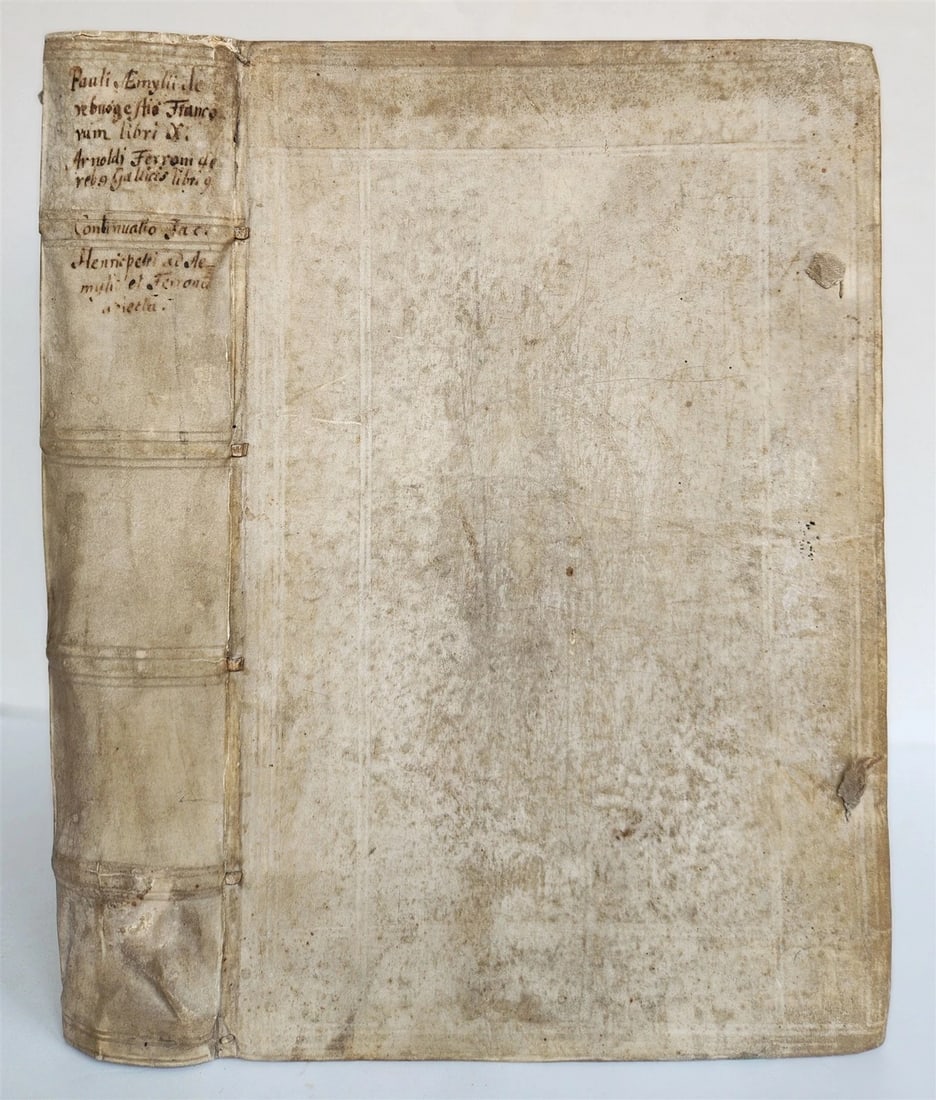 1601 HISTORY OF FRANCE LLUSTRATED FOLIO antique VELLUM De rebus gestis francorum - 2
