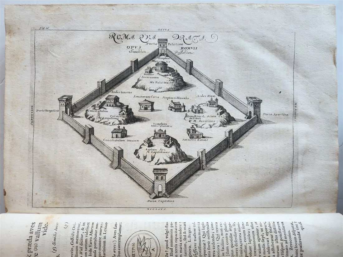 1704 ROMAN HISTORY ILLUSTRATED LARGE FOLIO antique VELLUM BOUND - 11