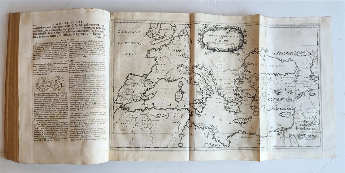 1704 ROMAN HISTORY ILLUSTRATED LARGE FOLIO antique VELLUM BOUND - 13