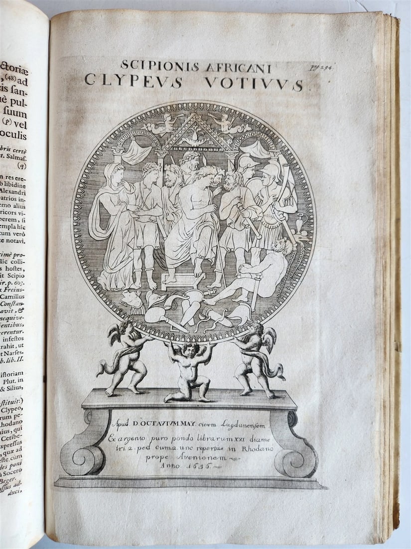 1704 ROMAN HISTORY ILLUSTRATED LARGE FOLIO antique VELLUM BOUND - 19