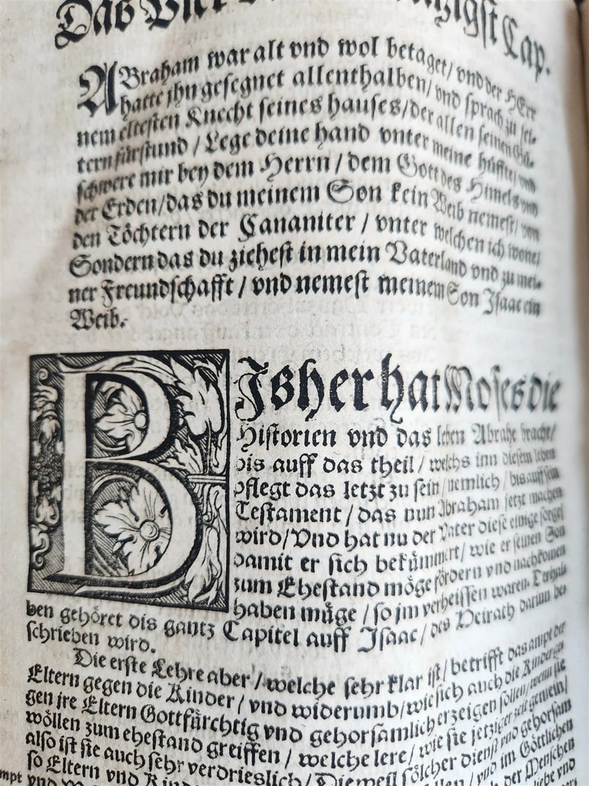 1558 MARTIN LUTHER WORKS PIGSKIN BOUND FOLIO in GERMAN antique - 10