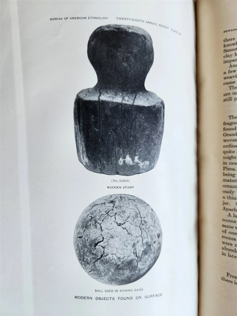 1906-1907 REPORT of the BUREAU of AMERICAN ETHNOLOGY antique ILLUSTRATED - 14