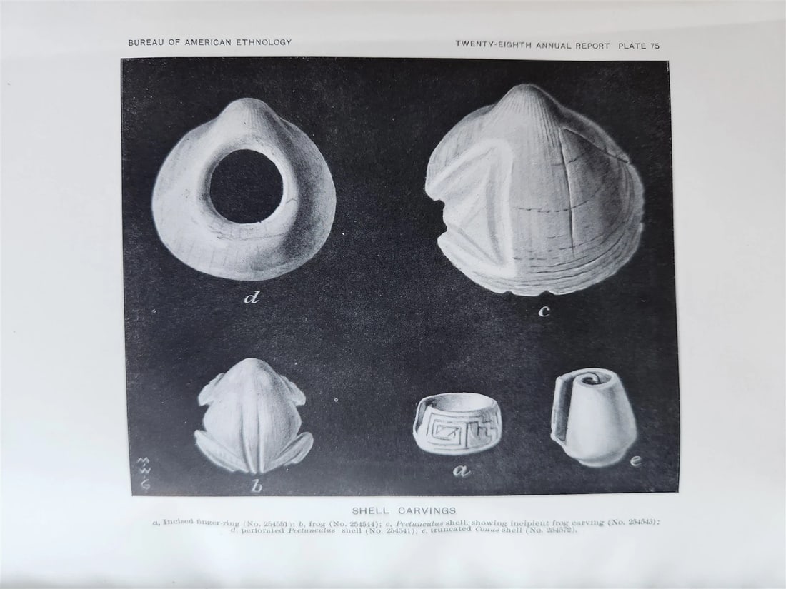 1906-1907 REPORT of the BUREAU of AMERICAN ETHNOLOGY antique ILLUSTRATED - 16