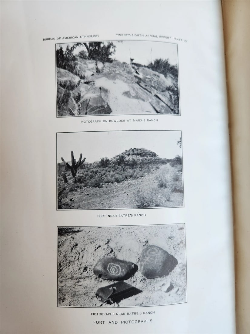 1906-1907 REPORT of the BUREAU of AMERICAN ETHNOLOGY antique ILLUSTRATED - 7