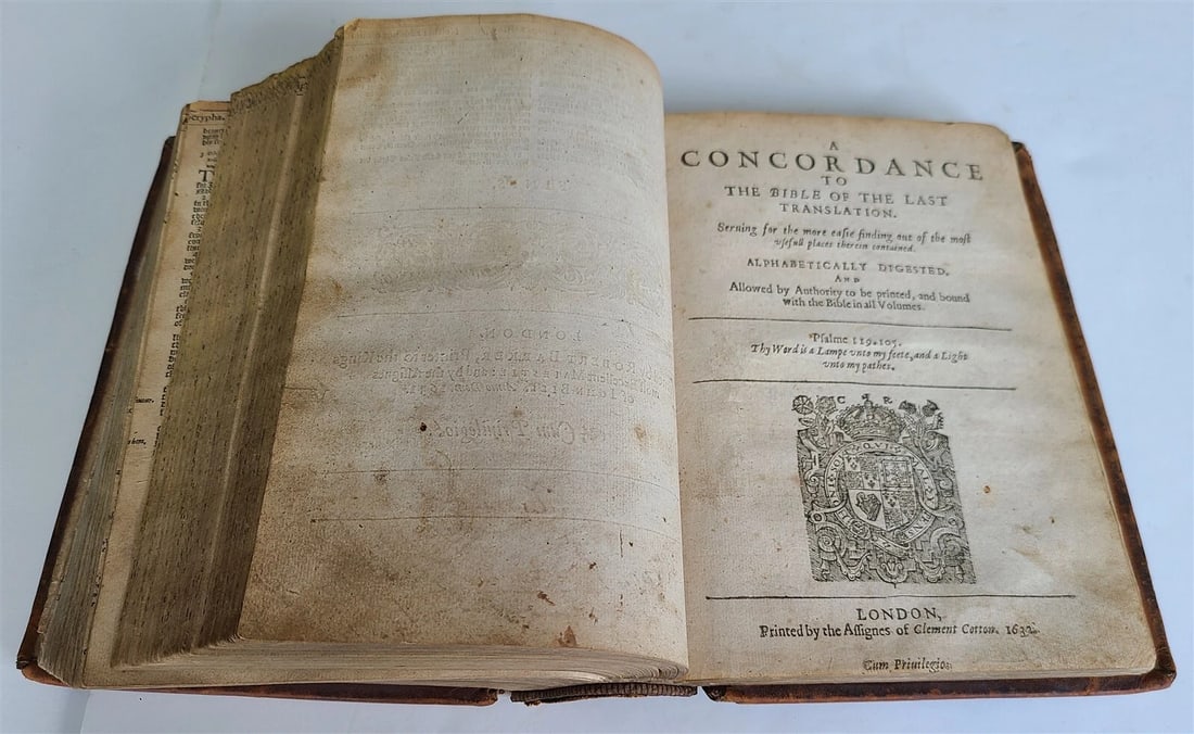 1631 BIBLE in ENGLISH ANTIQUE ILLUSTRATED Robert Barker OLD & NEW TESTAMENT 17c - 16