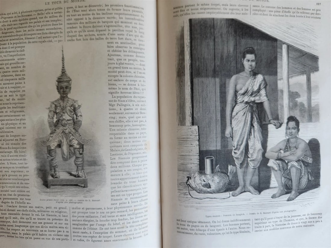 1863 HISTORY of VOYAGES ILLUSTRATED antique SIAM UNITED STATES INDIA TURKEY - 20