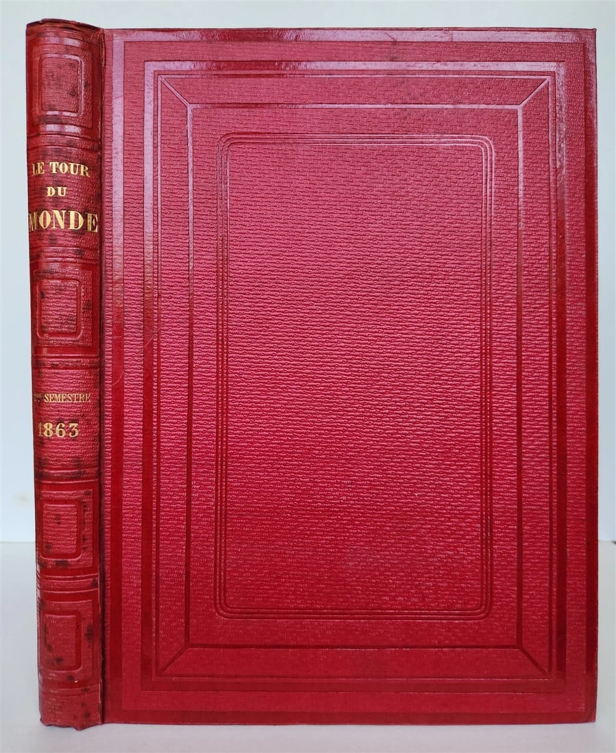 1863 HISTORY of VOYAGES ILLUSTRATED antique SIAM UNITED STATES INDIA TURKEY - 2