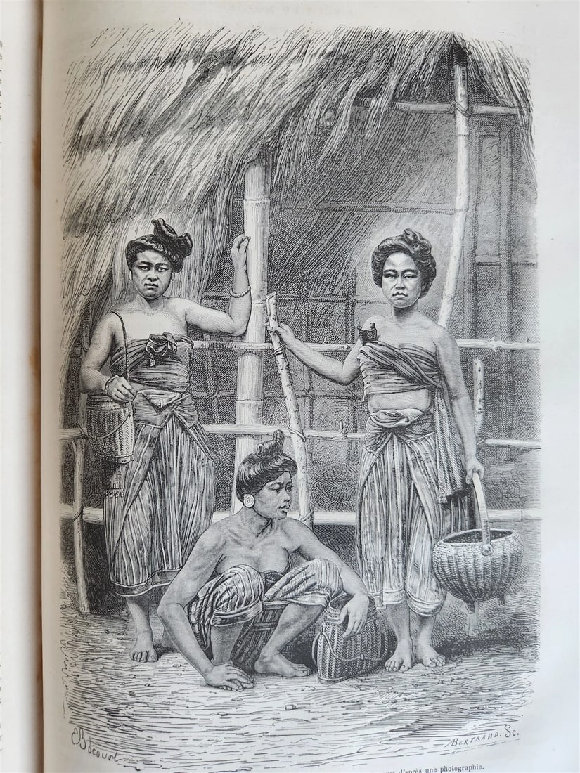 1863 HISTORY of VOYAGES ILLUSTRATED antique SIAM UNITED STATES INDIA TURKEY - 8