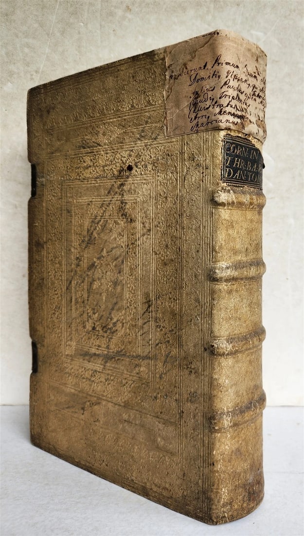 1727 COMMENTARIUS in IEREMIAM PROPHETAM THRENOS et BARUCH PIGSKIN FOLIO antique: Title: 1727 COMMENTARIUS in IEREMIAM PROPHETAM THRENOS et BARUCH PIGSKIN FOLIO antique Description: Cornelli, R.P. Cornelio a Lapide COMMENTARIUS in IEREMIAM PROPHETAM, THRENOS, et BARUCH Antwerp;