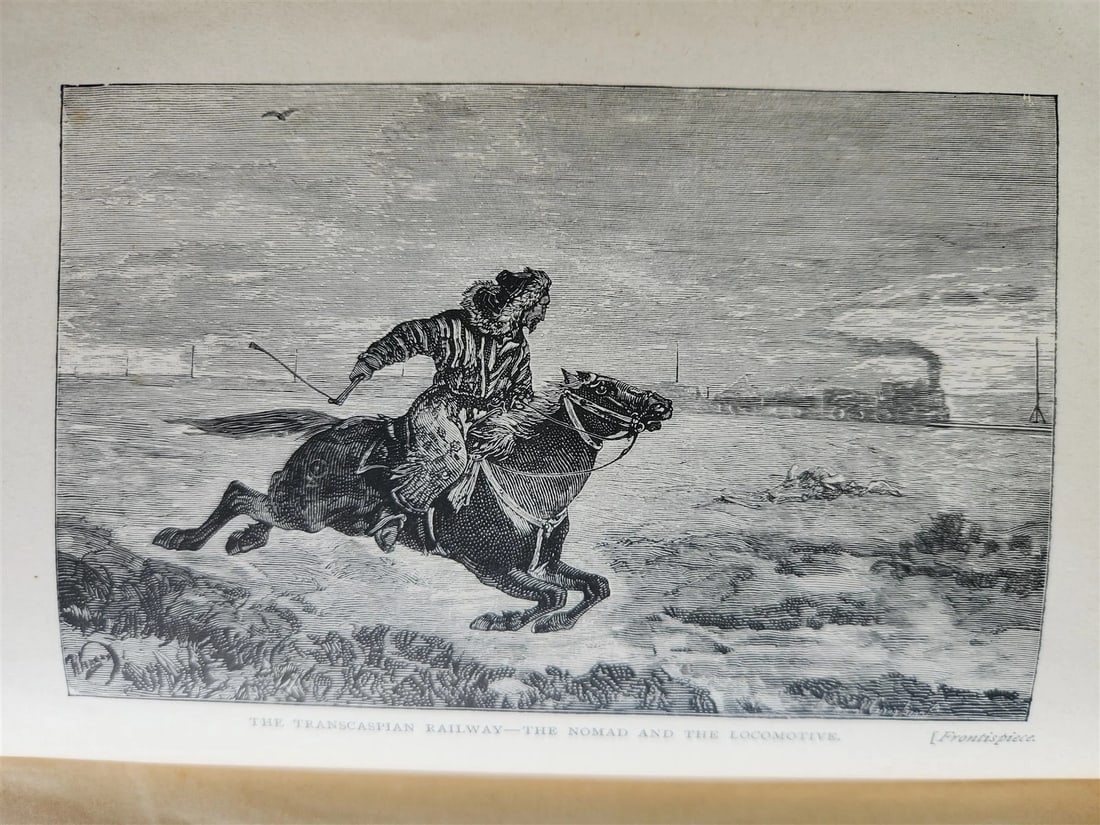 1886 RRECONNOITRING CENTRAL ASIA antique ILLUSTRATED Russia and India - 4